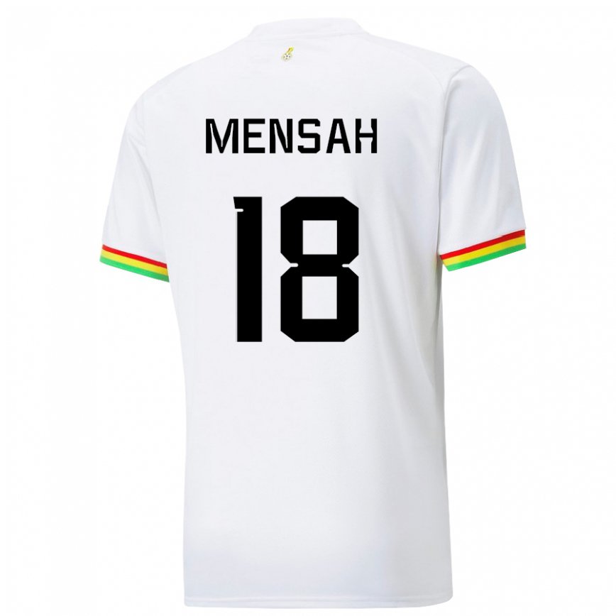 Niño Camiseta Ghana Isaac Mensah #18 Blanco 1ª Equipación 22-24