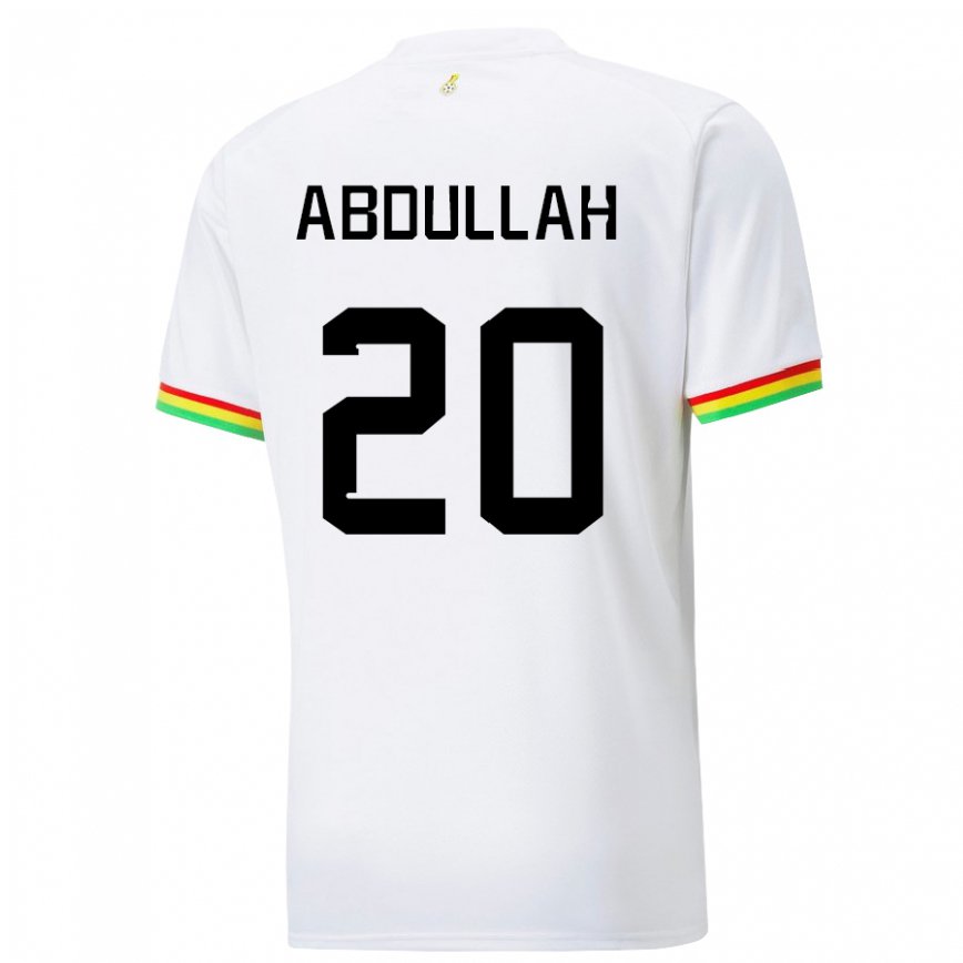 Niño Camiseta Ghana Razak Abdullah #20 Blanco 1ª Equipación 22-24