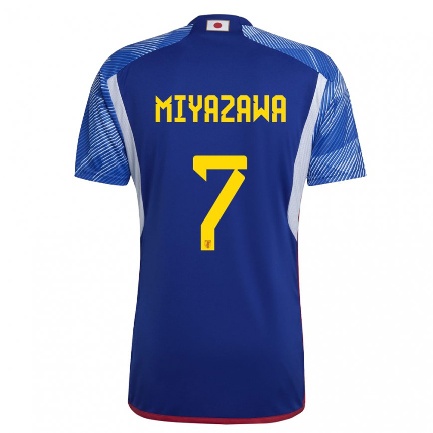 Niño Camiseta Japón Hinata Miyazawa #7 Azul Real 1ª Equipación 22-24