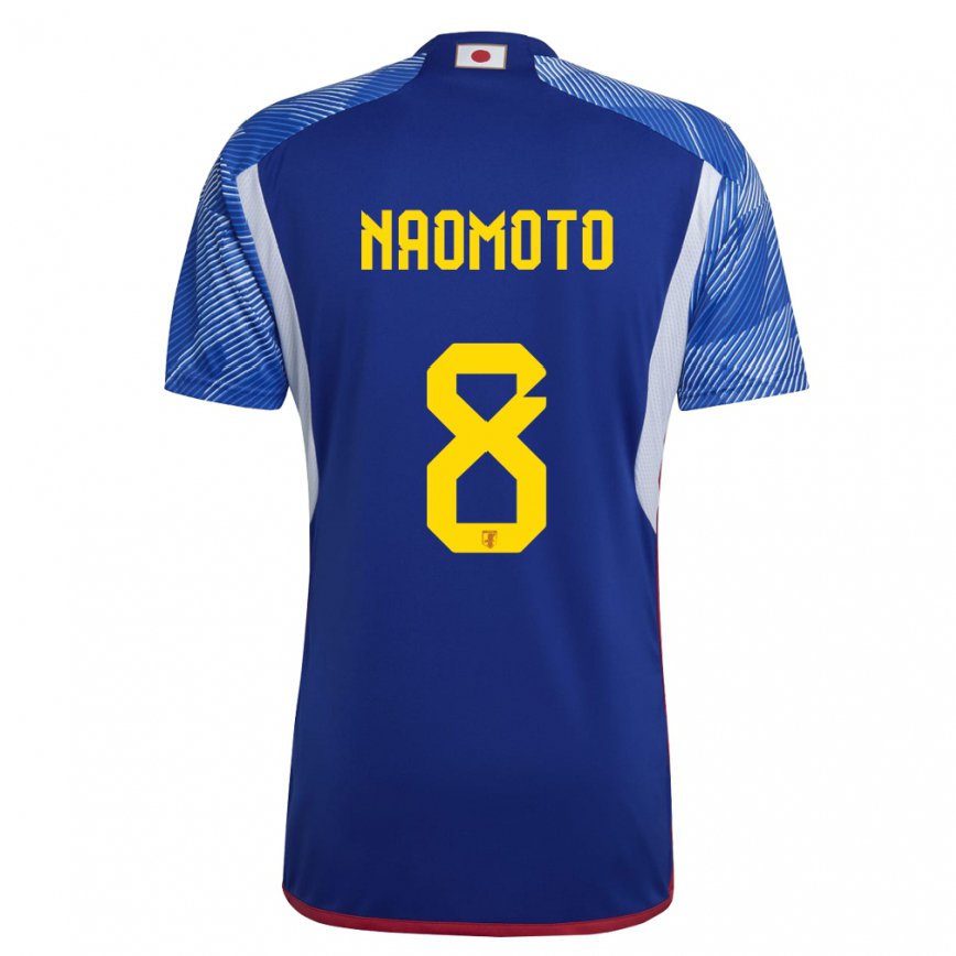 Niño Camiseta Japón Hikaru Naomoto #8 Azul Real 1ª Equipación 22-24