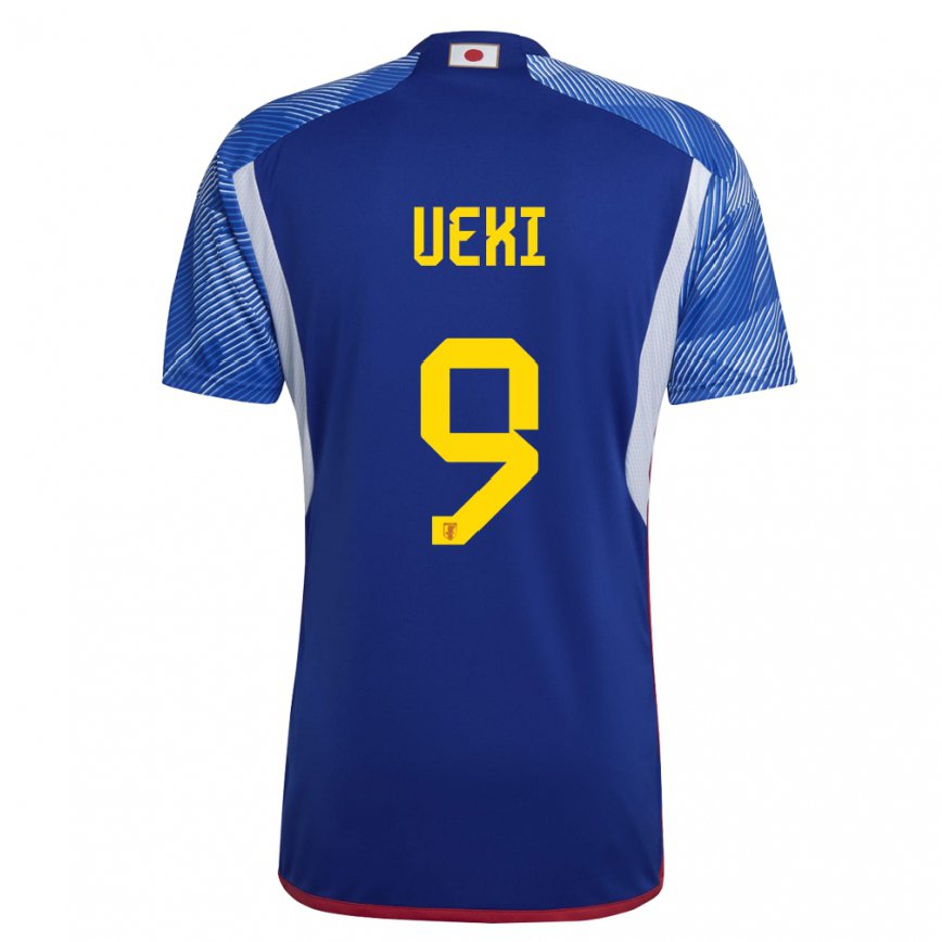 Niño Camiseta Japón Riko Ueki #9 Azul Real 1ª Equipación 22-24