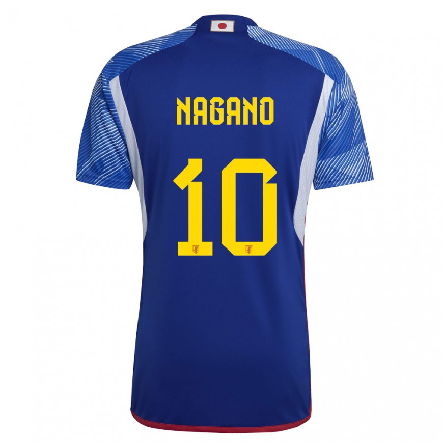 Niño Camiseta Japón Fuka Nagano #10 Azul Real 1ª Equipación 22-24