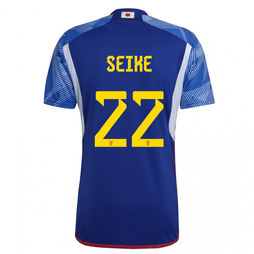 Niño Camiseta Japón Kiko Seike #22 Azul Real 1ª Equipación 22-24