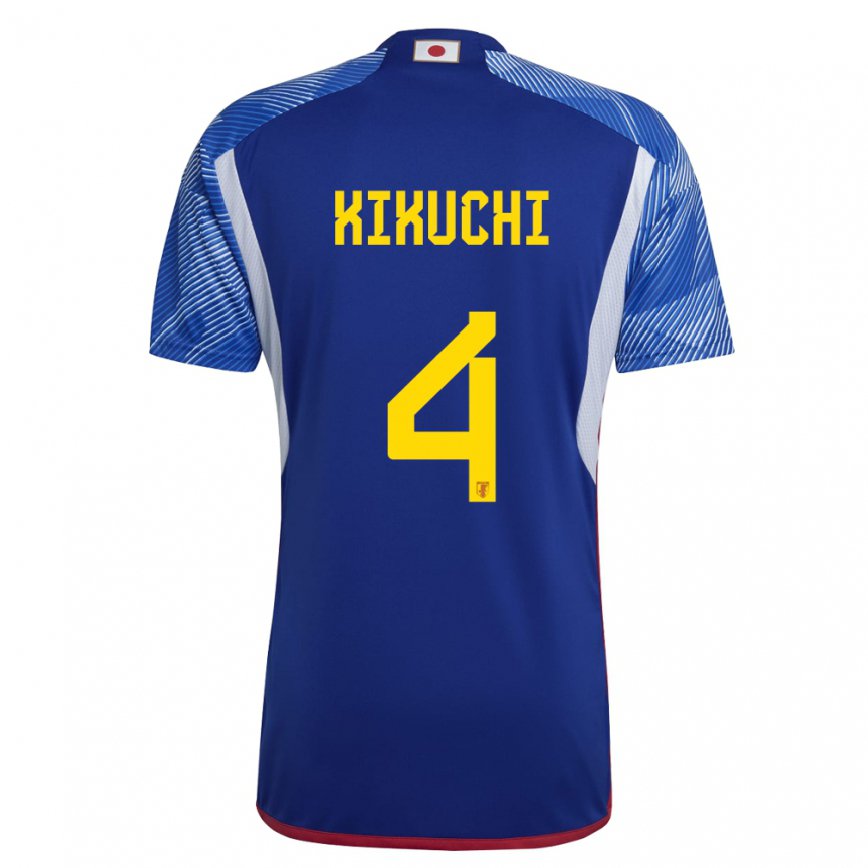 Niño Camiseta Japón Shuta Kikuchi #4 Azul Real 1ª Equipación 22-24