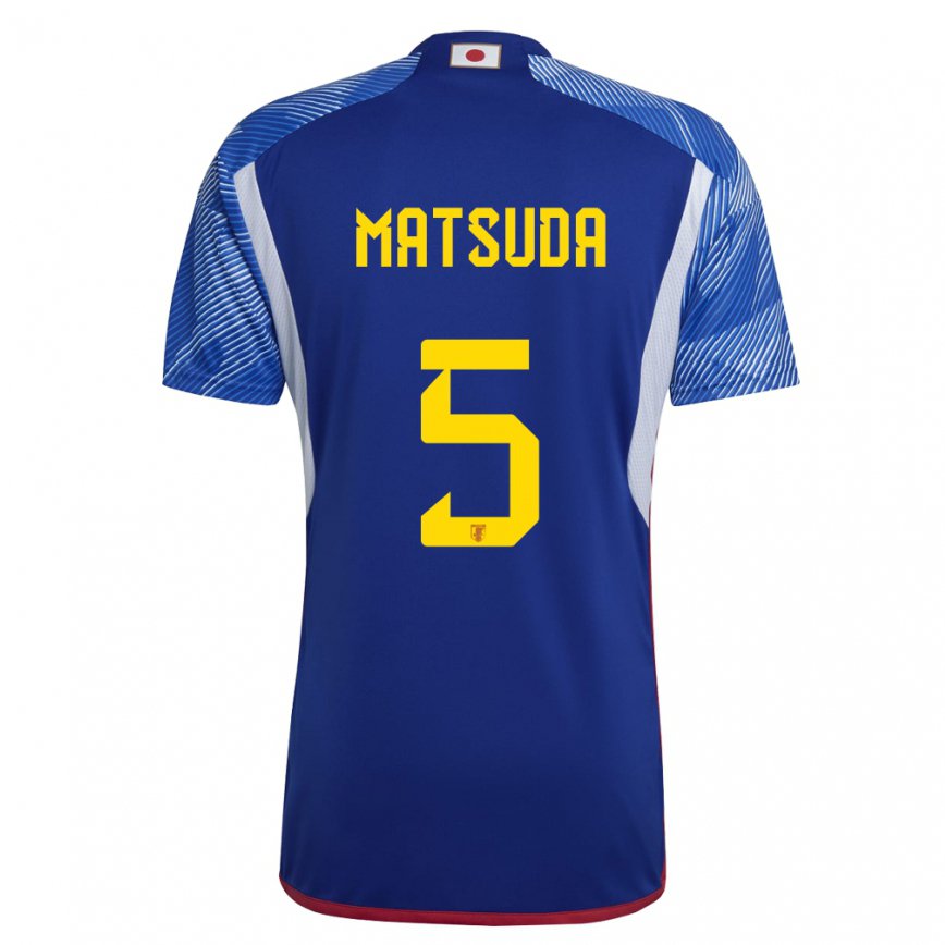 Niño Camiseta Japón Hayate Matsuda #5 Azul Real 1ª Equipación 22-24