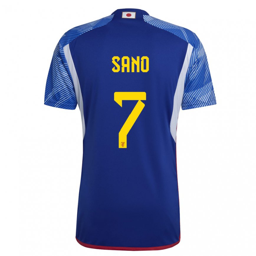 Niño Camiseta Japón Kodai Sano #7 Azul Real 1ª Equipación 22-24