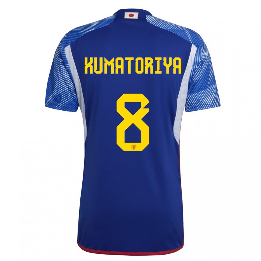 Niño Camiseta Japón Issei Kumatoriya #8 Azul Real 1ª Equipación 22-24