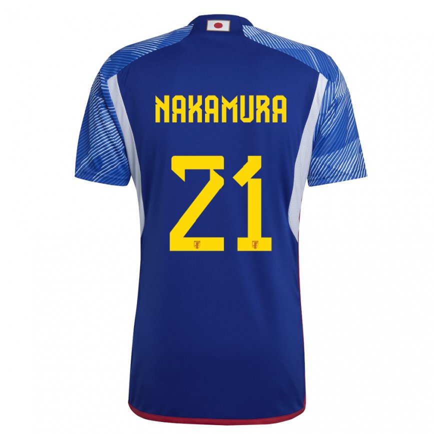 Niño Camiseta Japón Jiro Nakamura #21 Azul Real 1ª Equipación 22-24