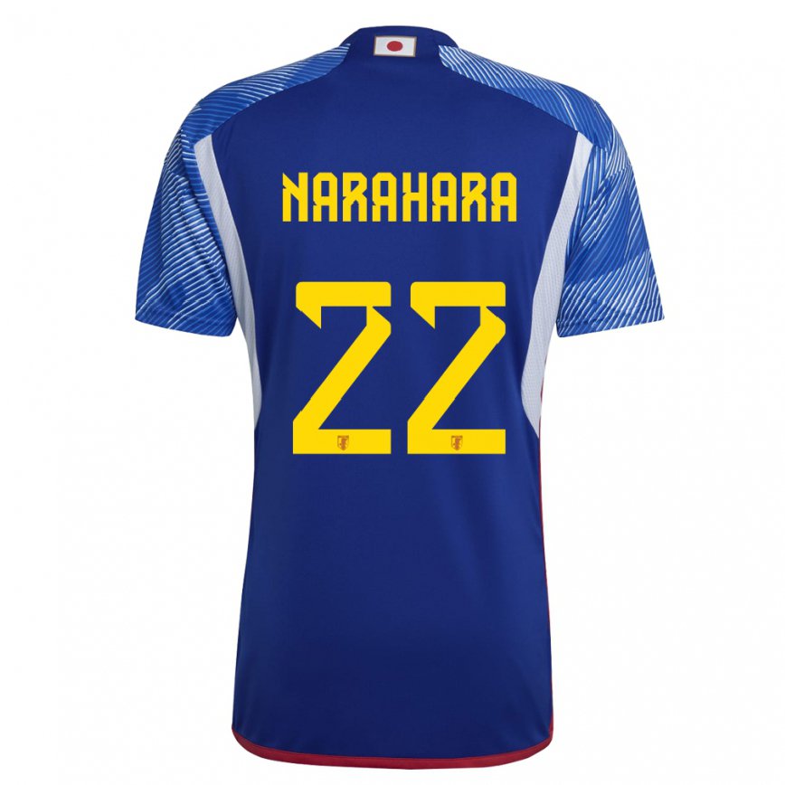 Niño Camiseta Japón Yoshiki Narahara #22 Azul Real 1ª Equipación 22-24