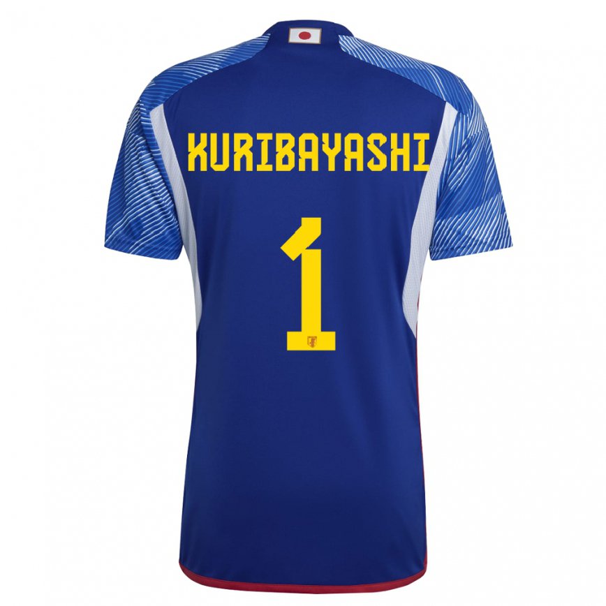 Niño Camiseta Japón Hayato Kuribayashi #1 Azul Real 1ª Equipación 22-24