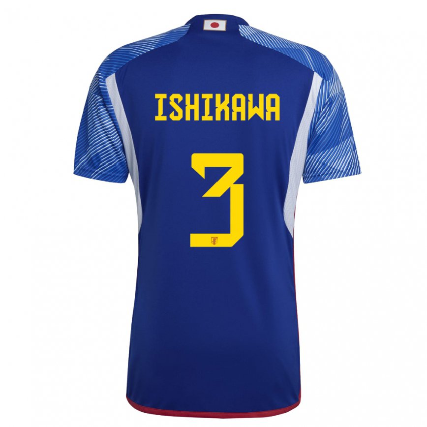 Niño Camiseta Japón Seita Ishikawa #3 Azul Real 1ª Equipación 22-24