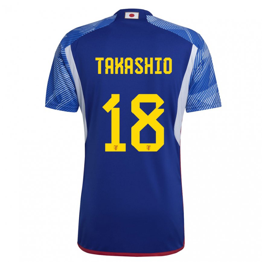 Niño Camiseta Japón Hayase Takashio #18 Azul Real 1ª Equipación 22-24