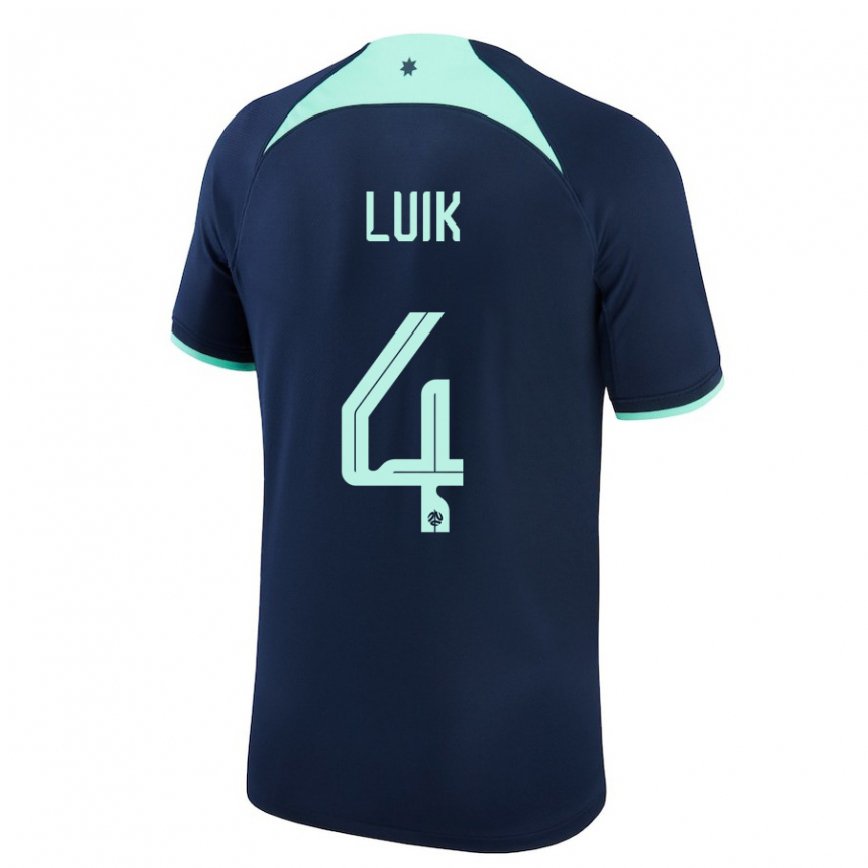 Niño Camiseta Australia Aivi Luik #4 Azul Oscuro 2ª Equipación 22-24