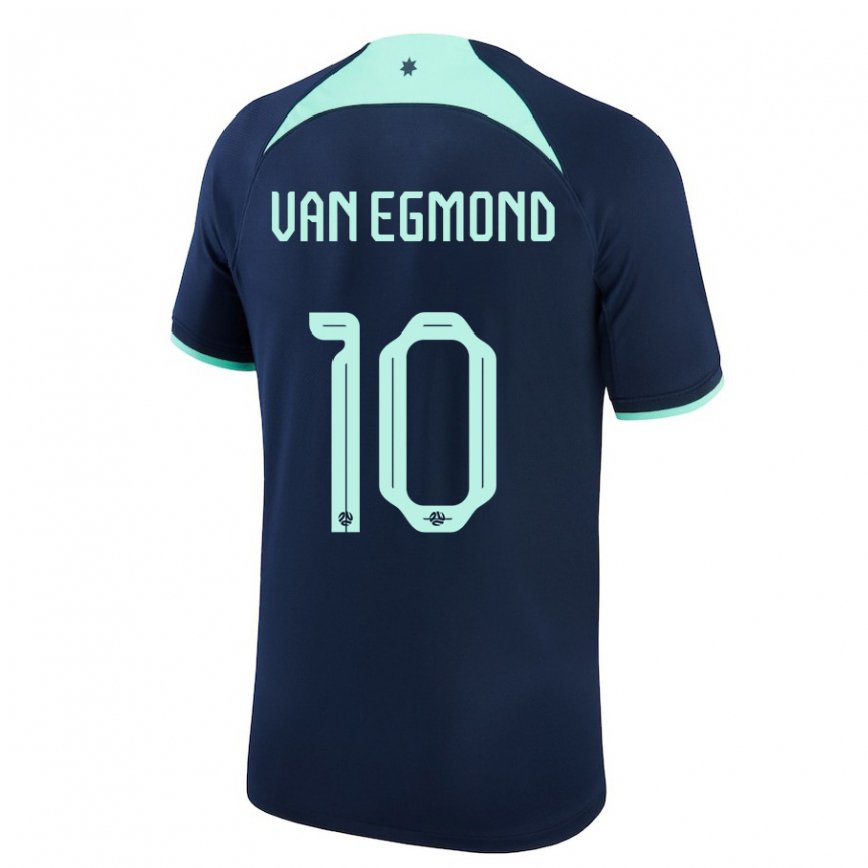 Niño Camiseta Australia Emily Van Egmond #10 Azul Oscuro 2ª Equipación 22-24