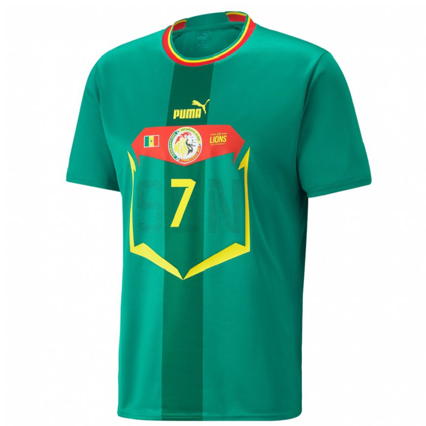 Niño Camiseta Senegal Mama Diop #7 Verde 2ª Equipación 22-24