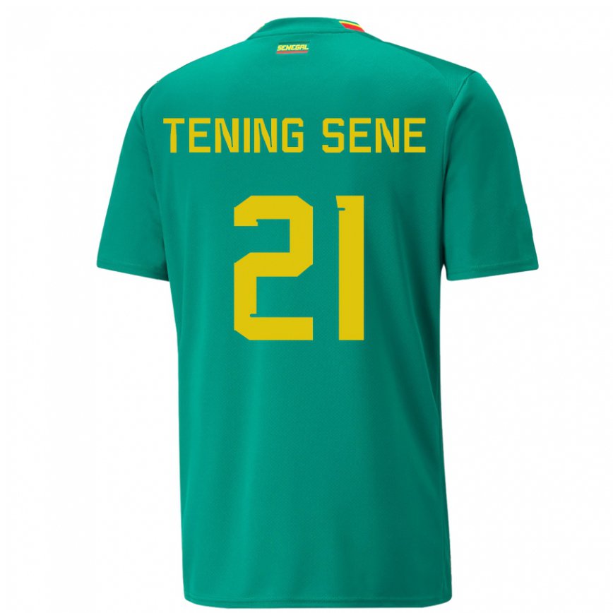 Niño Camiseta Senegal Tening Sene #21 Verde 2ª Equipación 22-24