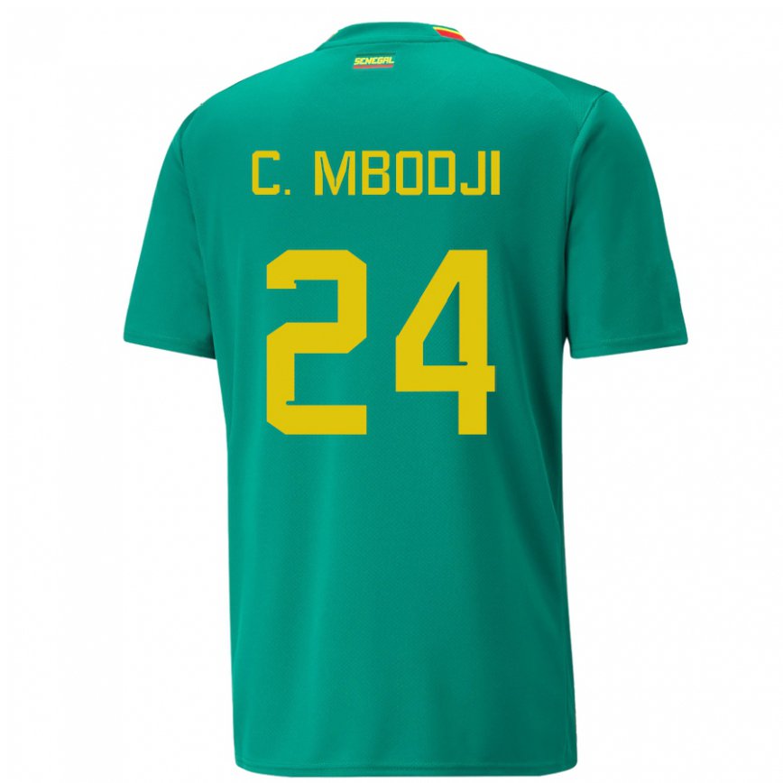 Niño Camiseta Senegal Coumba Sylla Mbodji #24 Verde 2ª Equipación 22-24