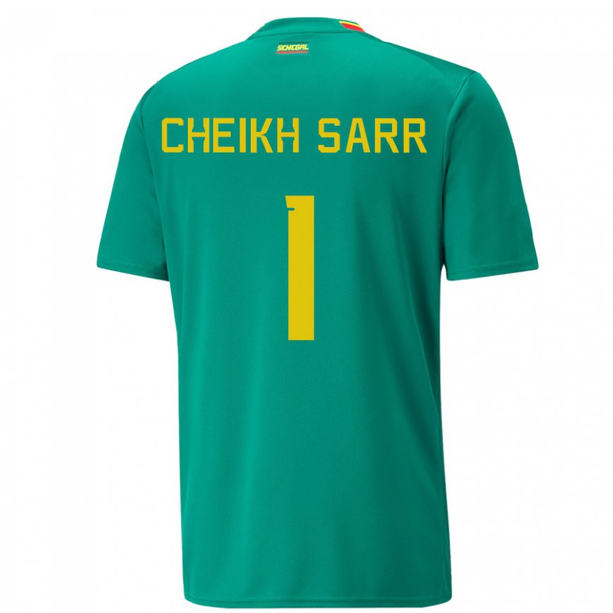 Niño Camiseta Senegal Cheikh Sarr #1 Verde 2ª Equipación 22-24