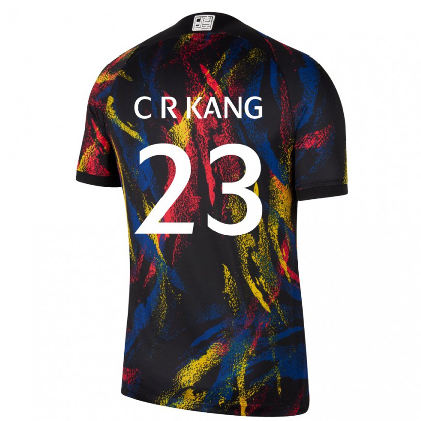 Niño Camiseta Corea Del Sur Kang Chae Rim #23 Multicolor 2ª Equipación 22-24