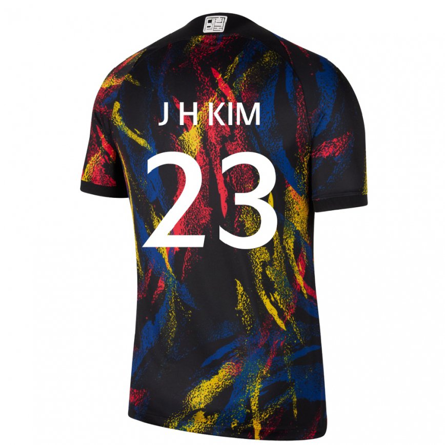 Niño Camiseta Corea Del Sur Kim Jung Hoon #23 Multicolor 2ª Equipación 22-24