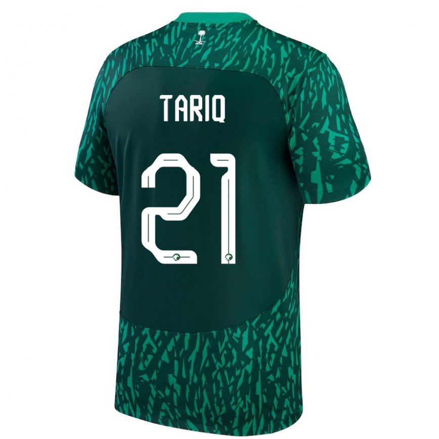 Niño Camiseta Arabia Saudita Juri Tariq #21 Verde Oscuro 2ª Equipación 22-24