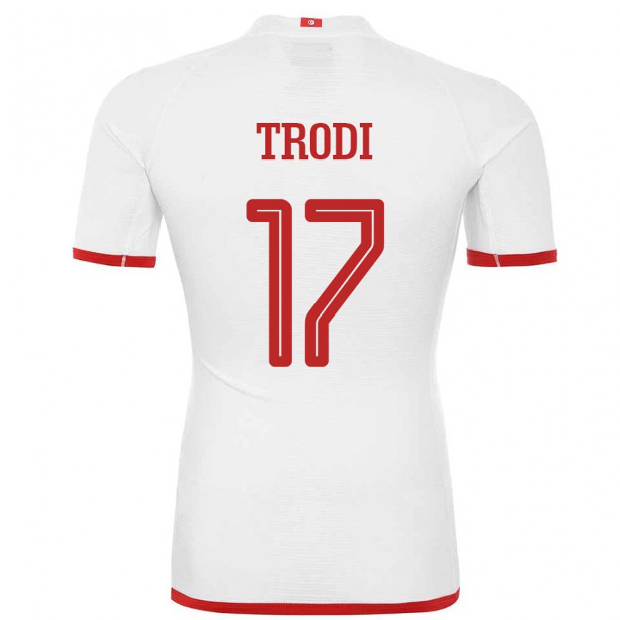 Niño Camiseta Túnez Imen Trodi #17 Blanco 2ª Equipación 22-24