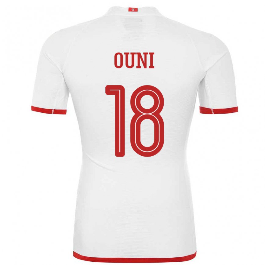 Niño Camiseta Túnez Samia Ouni #18 Blanco 2ª Equipación 22-24