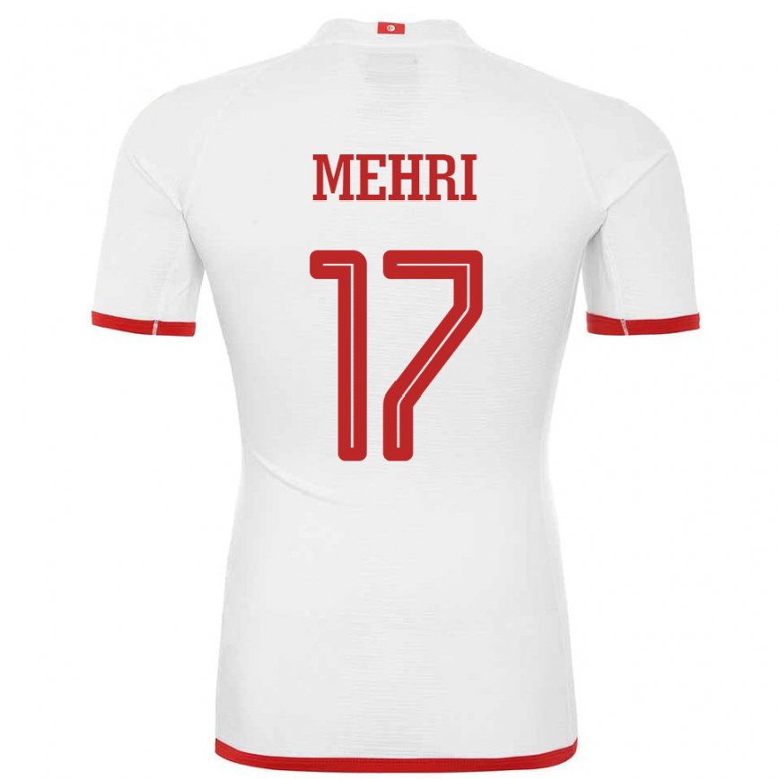 Niño Camiseta Túnez Malek Mehri #17 Blanco 2ª Equipación 22-24