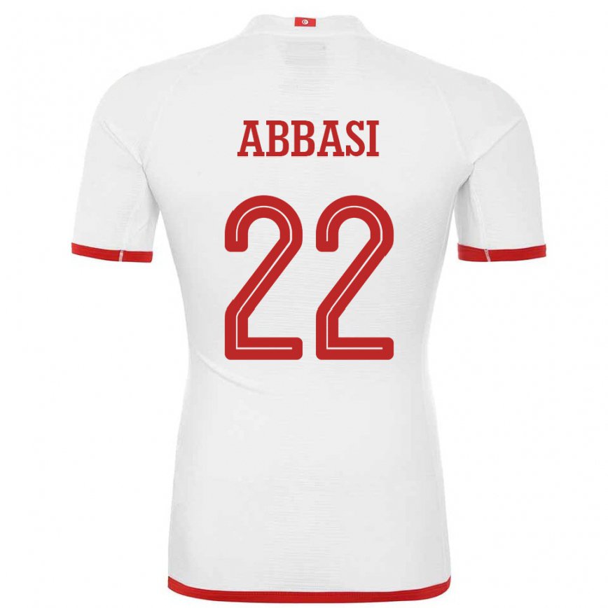 Niño Camiseta Túnez Bechir Abbasi #22 Blanco 2ª Equipación 22-24