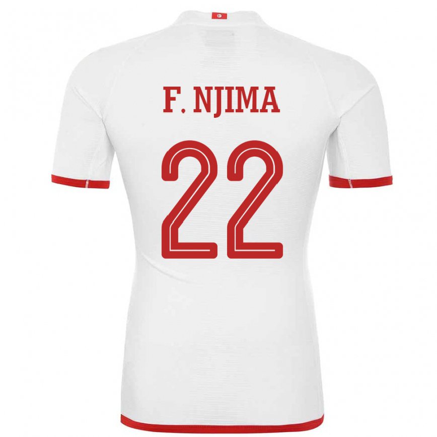 Niño Camiseta Túnez Firas Ben Njima #22 Blanco 2ª Equipación 22-24