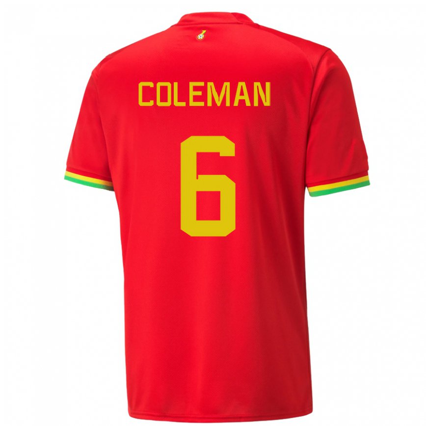 Niño Camiseta Ghana Ellen Coleman #6 Rojo 2ª Equipación 22-24
