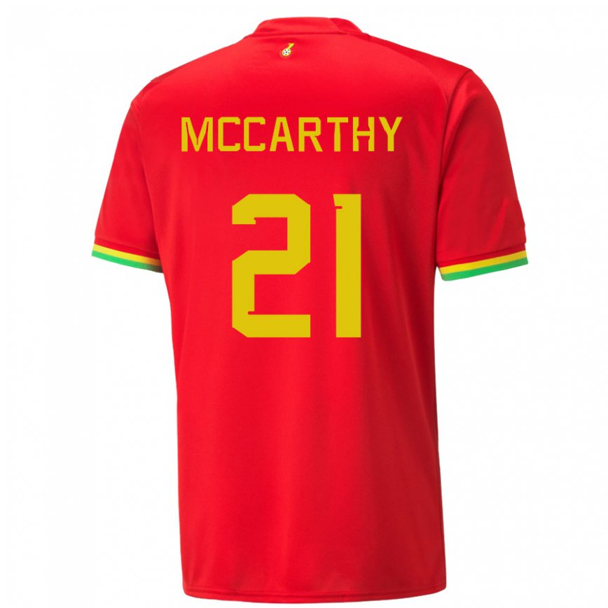 Niño Camiseta Ghana Kerrie Mccarthy #21 Rojo 2ª Equipación 22-24