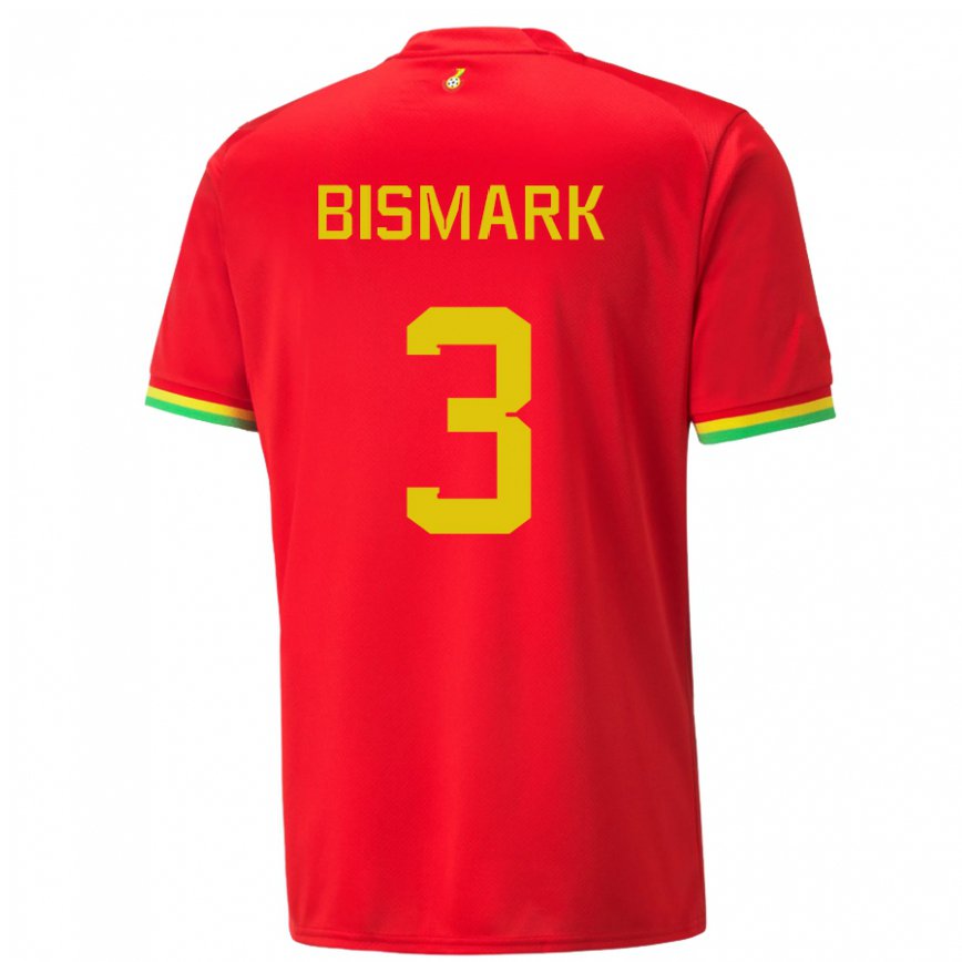 Niño Camiseta Ghana Anim Bismark #3 Rojo 2ª Equipación 22-24