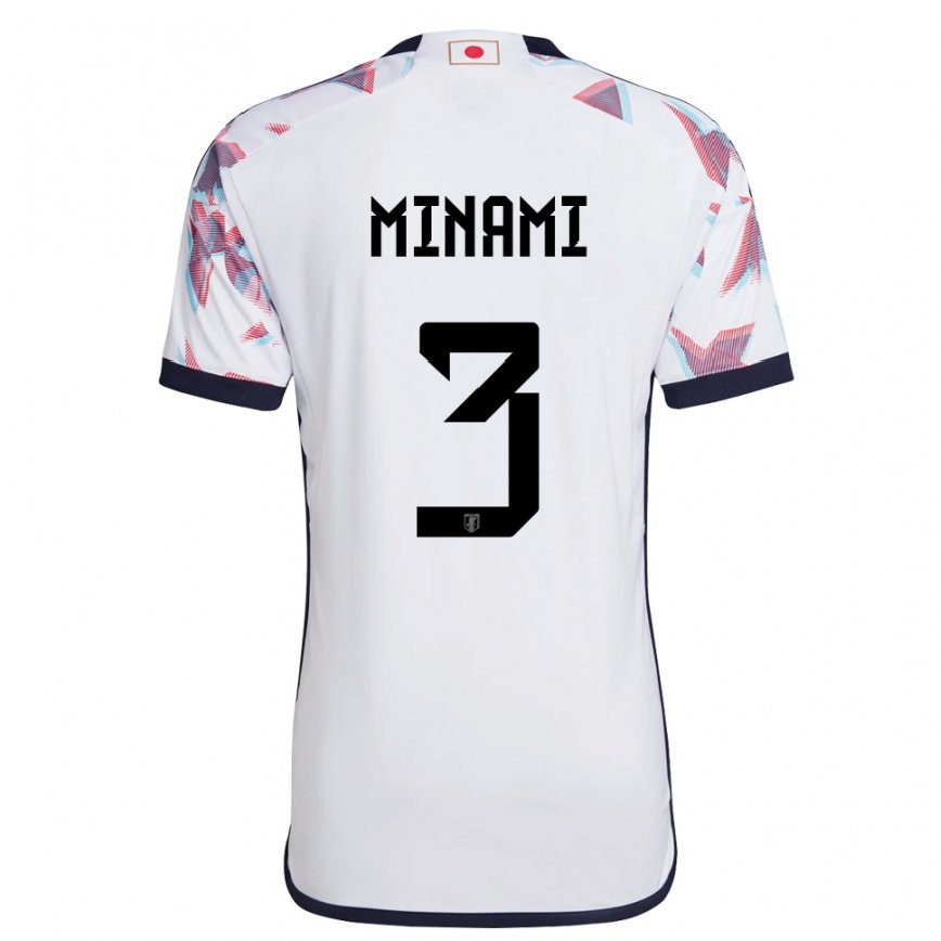 Niño Camiseta Japón Moeka Minami #3 Blanco 2ª Equipación 22-24