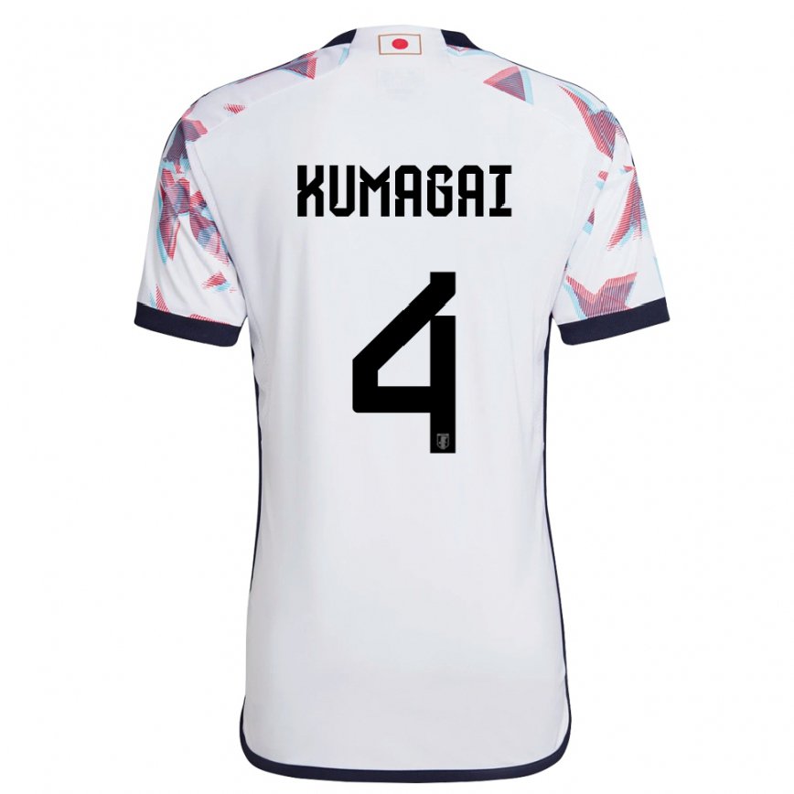 Niño Camiseta Japón Saki Kumagai #4 Blanco 2ª Equipación 22-24