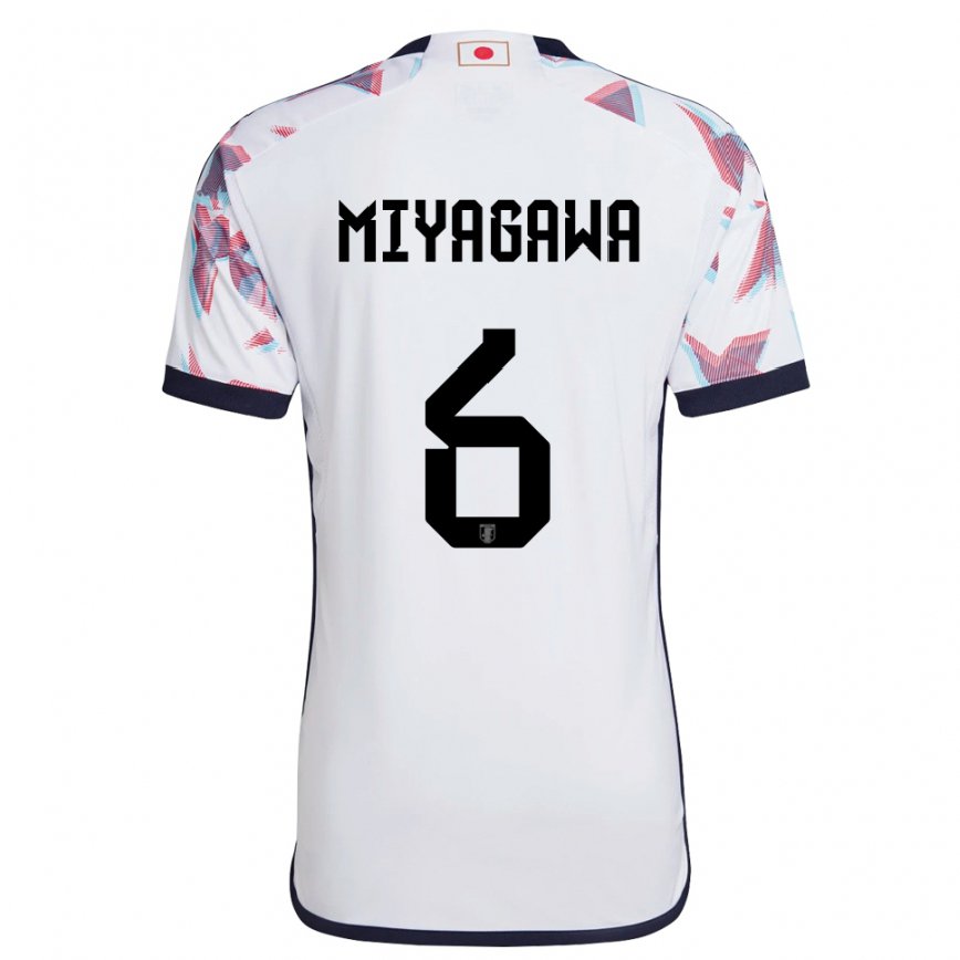 Niño Camiseta Japón Asato Miyagawa #6 Blanco 2ª Equipación 22-24