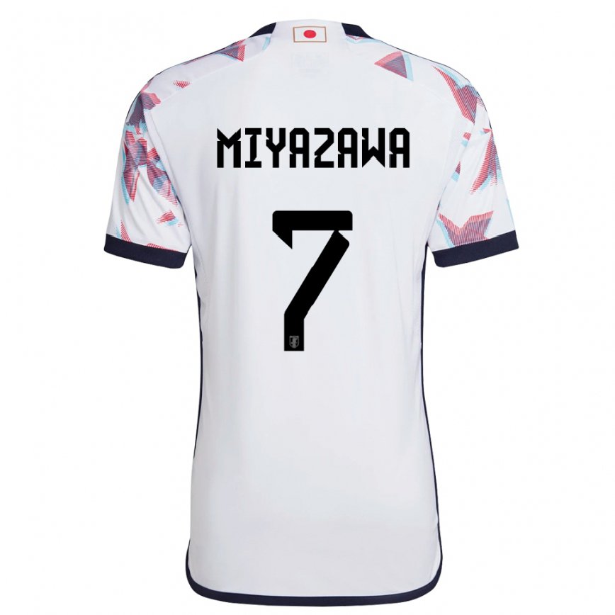 Niño Camiseta Japón Hinata Miyazawa #7 Blanco 2ª Equipación 22-24