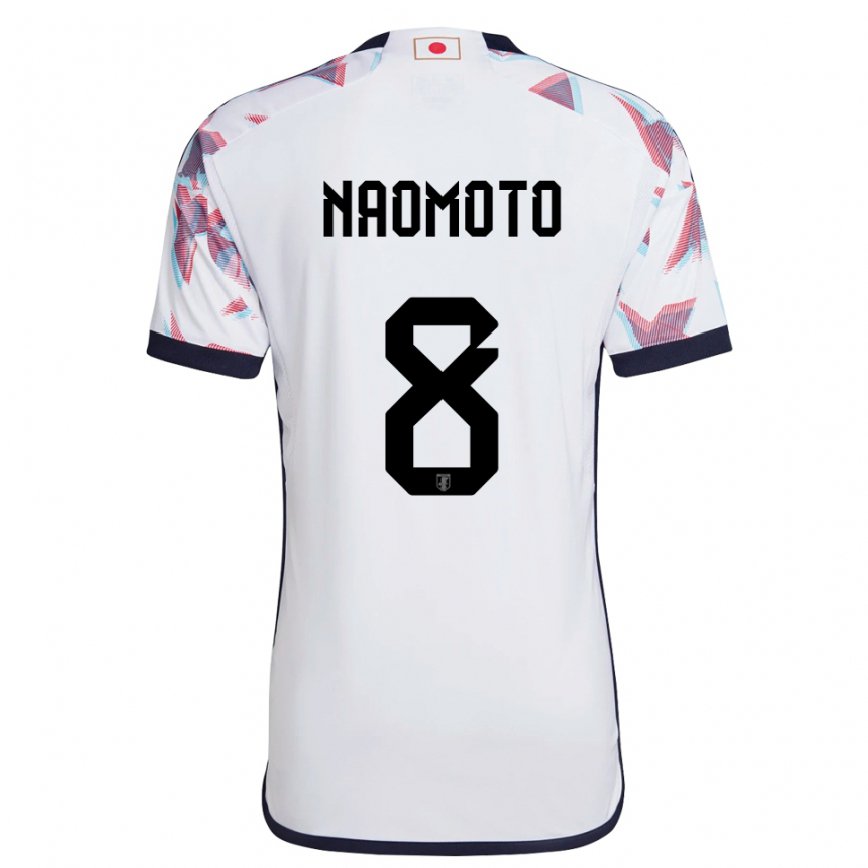 Niño Camiseta Japón Hikaru Naomoto #8 Blanco 2ª Equipación 22-24