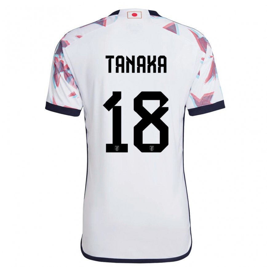 Niño Camiseta Japón Momoko Tanaka #18 Blanco 2ª Equipación 22-24