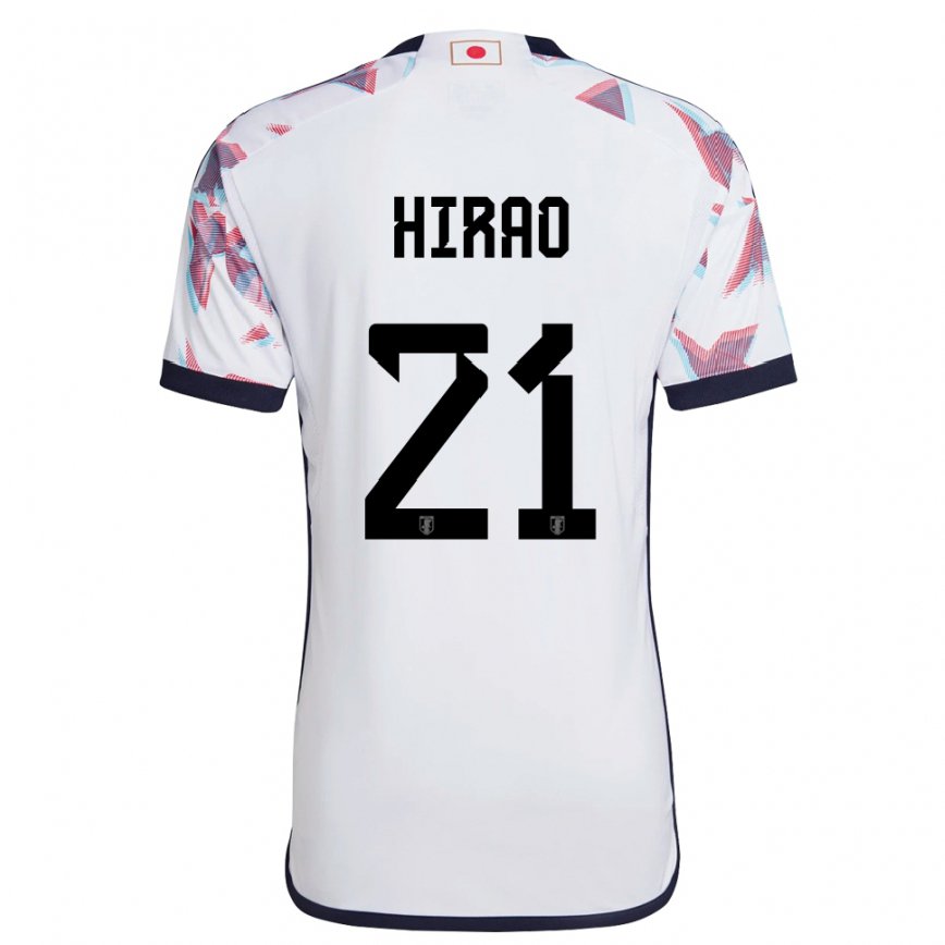 Niño Camiseta Japón Chika Hirao #21 Blanco 2ª Equipación 22-24