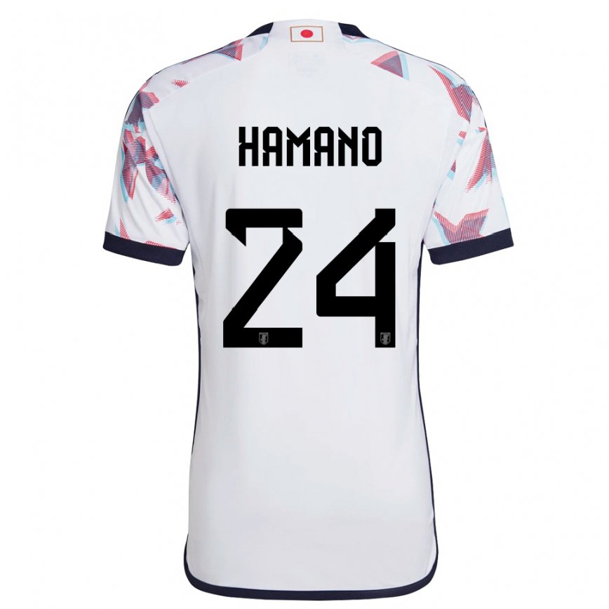 Niño Camiseta Japón Maika Hamano #24 Blanco 2ª Equipación 22-24