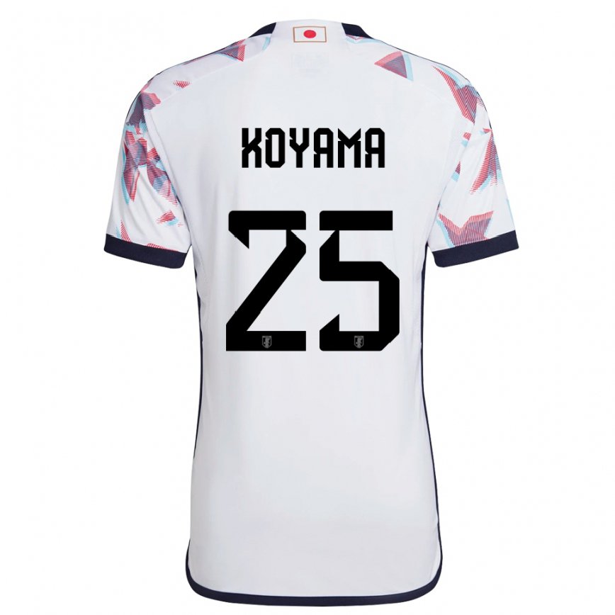 Niño Camiseta Japón Shinomi Koyama #25 Blanco 2ª Equipación 22-24