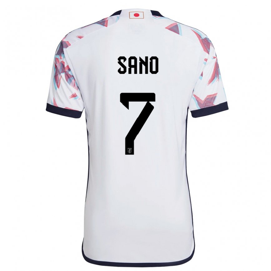 Niño Camiseta Japón Kodai Sano #7 Blanco 2ª Equipación 22-24