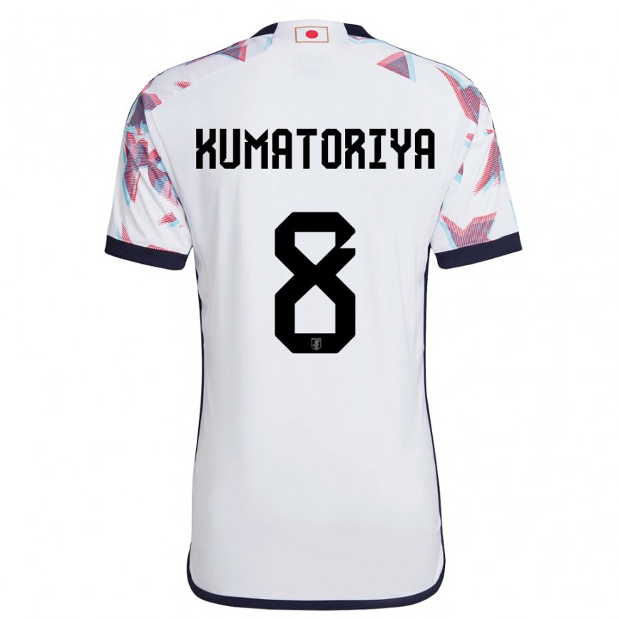 Niño Camiseta Japón Issei Kumatoriya #8 Blanco 2ª Equipación 22-24