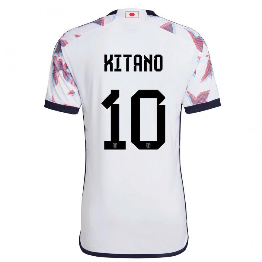 Niño Camiseta Japón Sota Kitano #10 Blanco 2ª Equipación 22-24