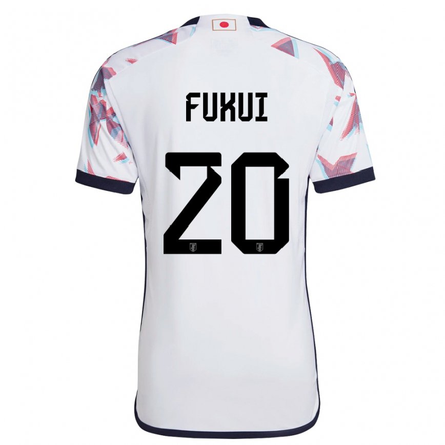 Niño Camiseta Japón Taichi Fukui #20 Blanco 2ª Equipación 22-24