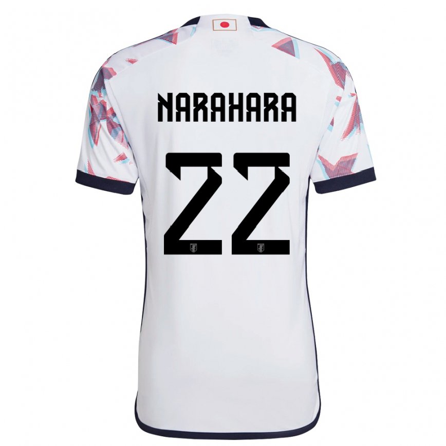 Niño Camiseta Japón Yoshiki Narahara #22 Blanco 2ª Equipación 22-24