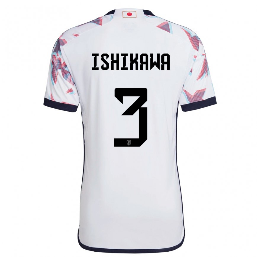 Niño Camiseta Japón Seita Ishikawa #3 Blanco 2ª Equipación 22-24