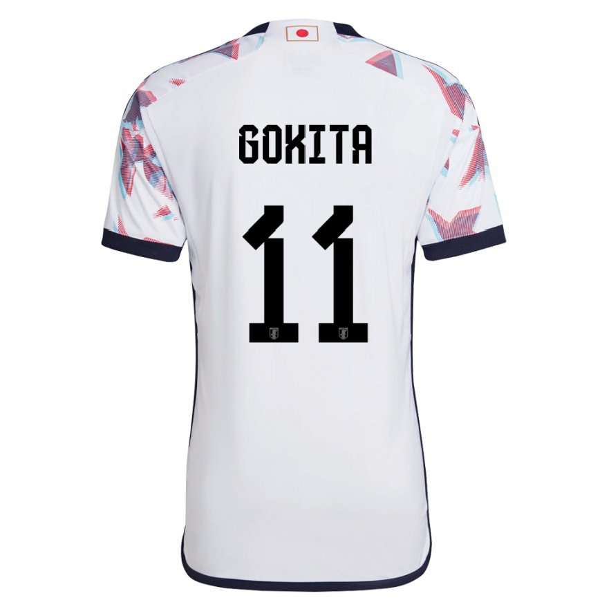 Niño Camiseta Japón Kishin Gokita #11 Blanco 2ª Equipación 22-24