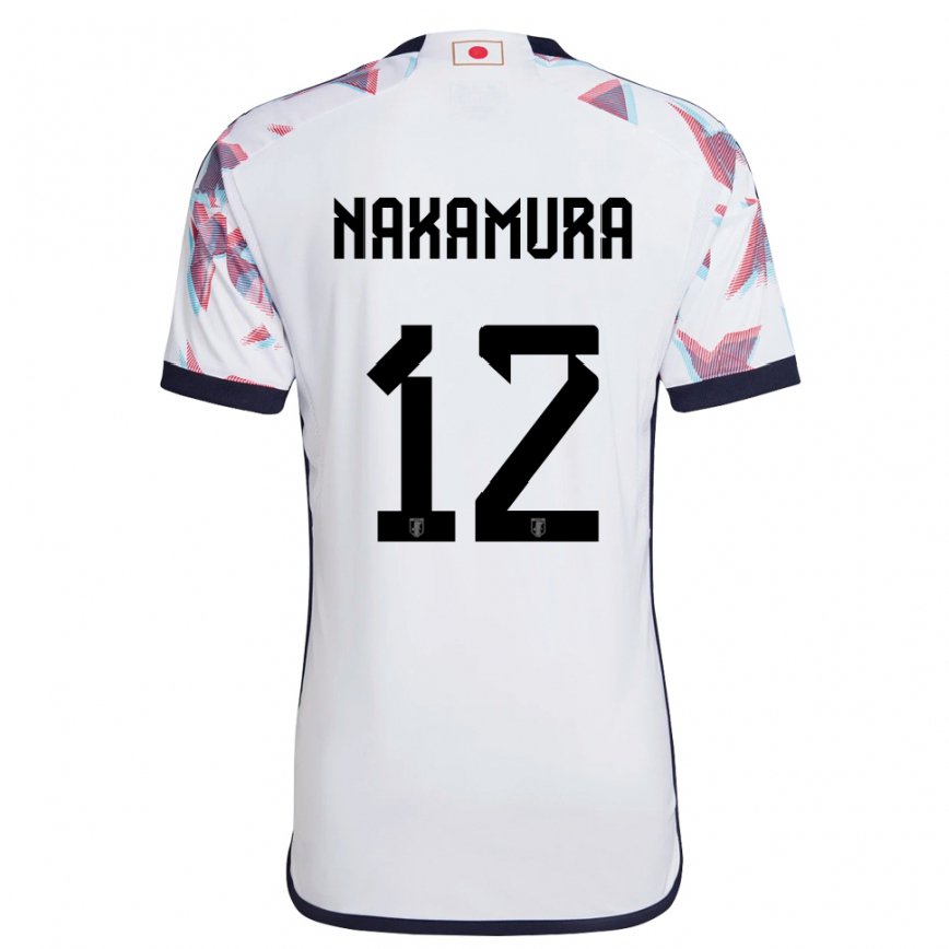 Niño Camiseta Japón Keisuke Nakamura #12 Blanco 2ª Equipación 22-24